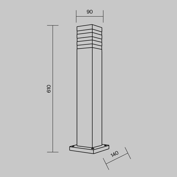 Уличный светильник Maytoni Unter den Linden O578FL-01B