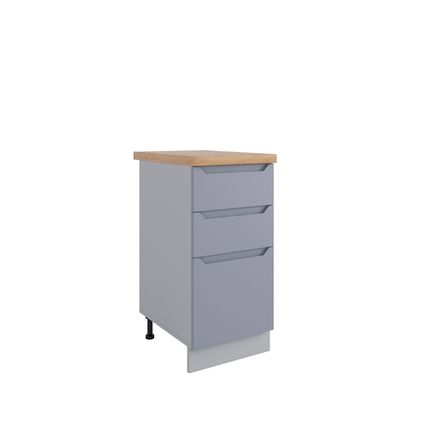 Кухня Модуль СМЯ 400 Тренто Серый эмалит