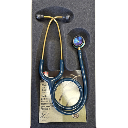 Стетоскоп Littmann Classic II Pediatric морская волна, акустическая головка цвета радуги (2153) - уценка