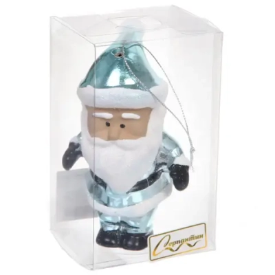 Елочная игрушка «Очаровательный дедушка» 7*6*12 см, Голубой