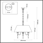 Люстра подвесная Odeon Light 4896/5A SOCHI