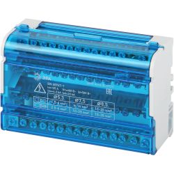 Шины на DIN-рейку ЭРА NO-224-17 в корпусе кросс-модуль ШНК 4х15 3L+PEN | Кросс-модули