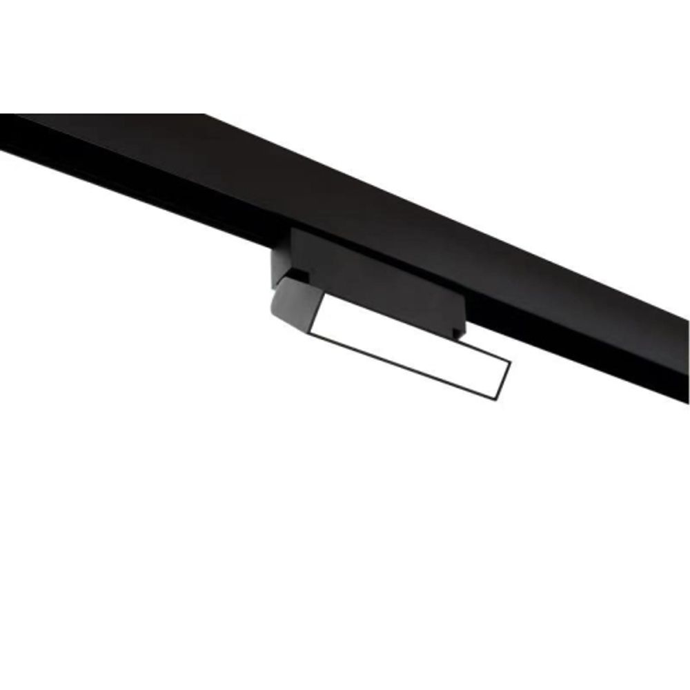 Магнитный трековый светильник ЭРА TRM20-2-12-6W4K BK светодиодный 6Вт 4000К черный для системы NOVA | Магнитные трековые светильники