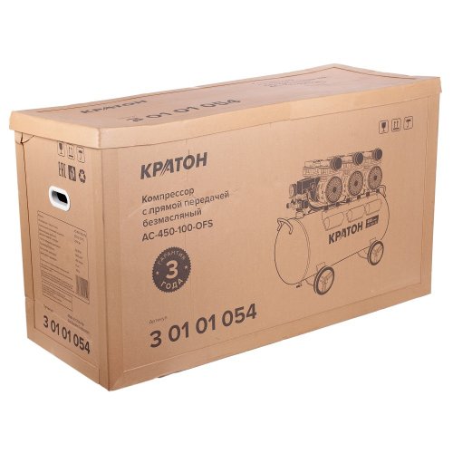 Компрессор КРАТОН с прямой передачей безмасляный AC-450-100-OFS