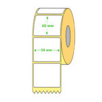 Термоэтикетки 58 х 60 мм (410 шт/рул)