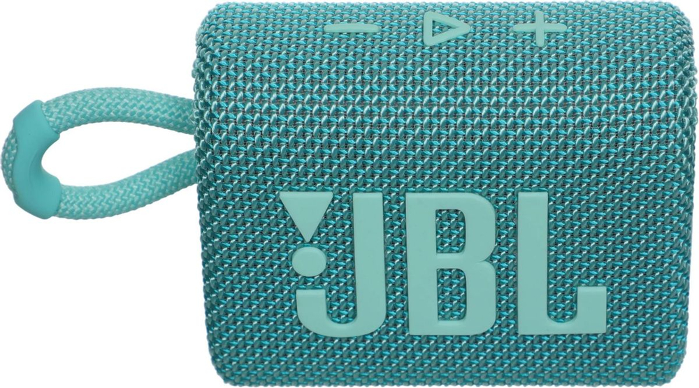 Колонка портативная JBL GO 3, 4.2Вт, бирюзовый [jblgo3teal]