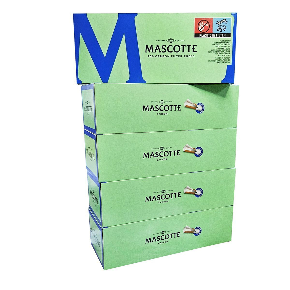Гильзы для сигарет "Mascotte" KS Carbon Filter 5х200шт (Комплект)