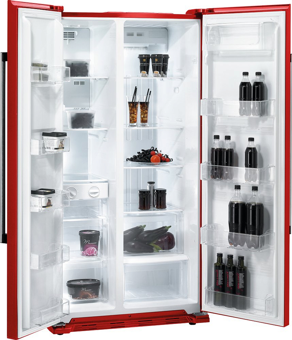 Отдельностоящий двухкамерный холодильник Gorenje NRS 85728 RD