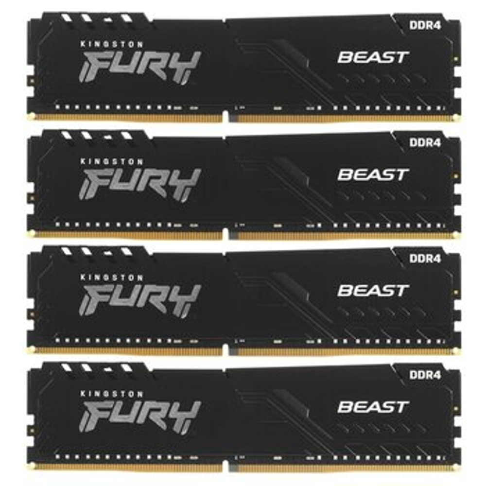 Оперативная память KINGSTON FURY Beast DDR4 128GB 3600MHz CL18 KF436C18BBK4/128