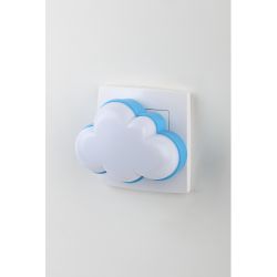 Ночник - светильник светодиодный ЭРА NN-605-LS-W в розетку с датчиком освещенности белый