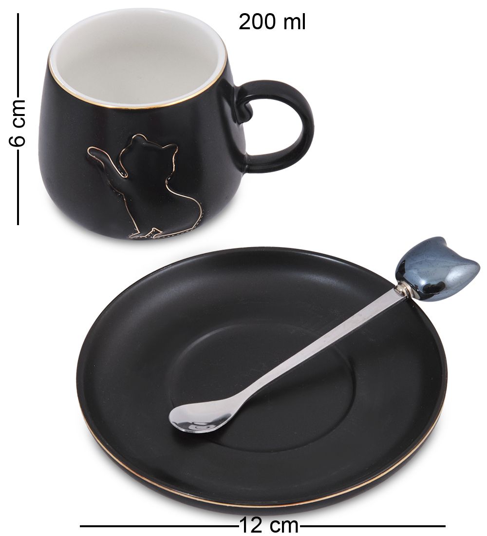 MUG-413/1 Чайная пара «Кошечка»