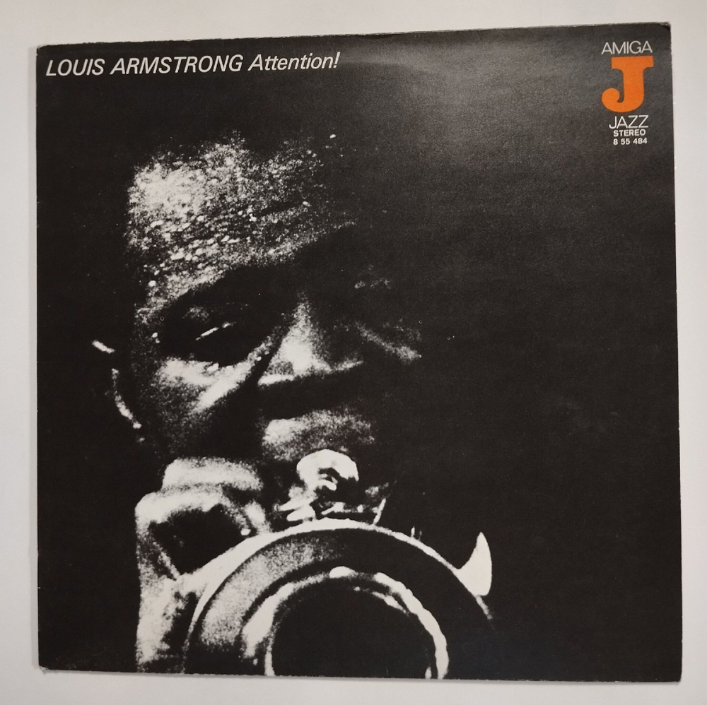 Винтажная виниловая пластинка LP Louis Armstrong Луи Армстронг Attention (ГДР 1980)