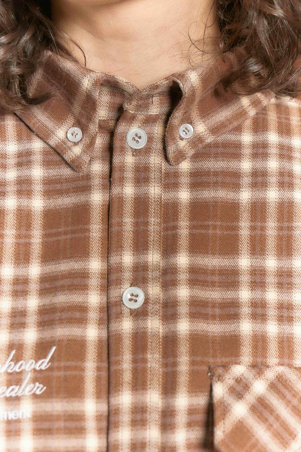 Рубашка Human Flannel Brown - фото 19