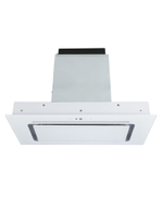 Кухонная вытяжка MACBI MC60TL 1200 м3/ч WHITE с пульт д/управления Белое стекло, полновстраиваемая