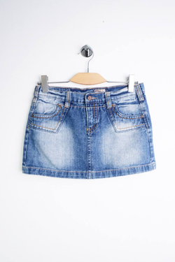 Юбка джинсовая короткая, маркировка S, визуально на 44 размер