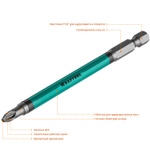 Optimum Line Биты, PZ2, тип хвостовика E 1/4″, 100 мм, 10 шт в блистере, KRAFTOOL