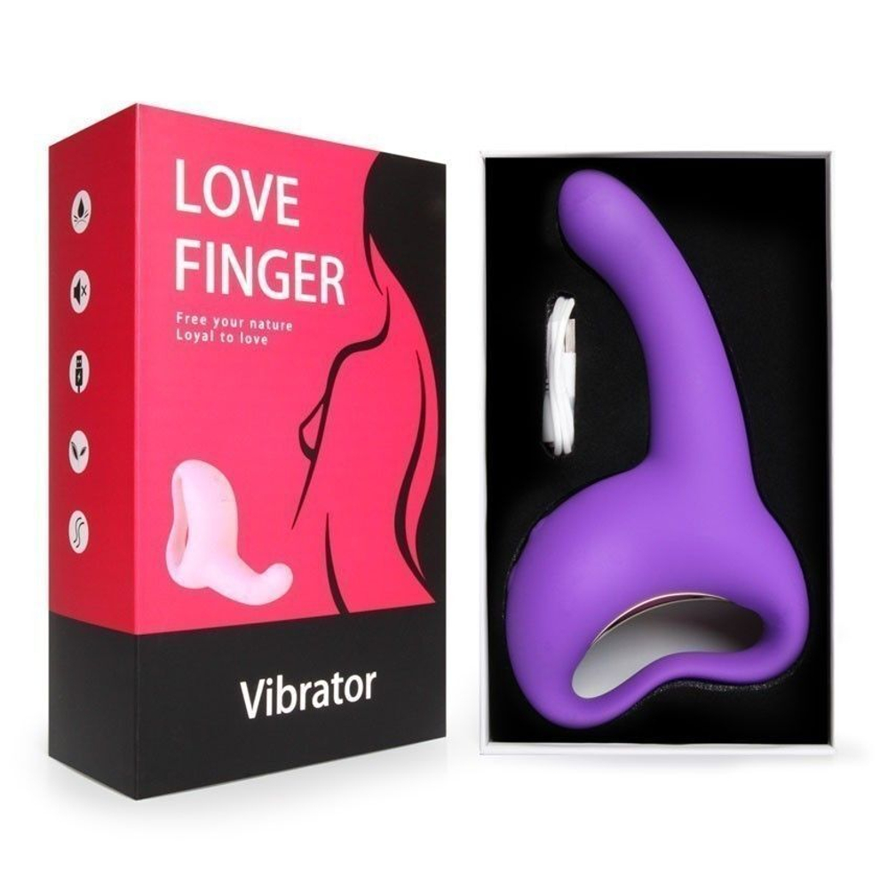 Фиолетовый вибратор для G-стимуляции (Цвет: фиолетовый)