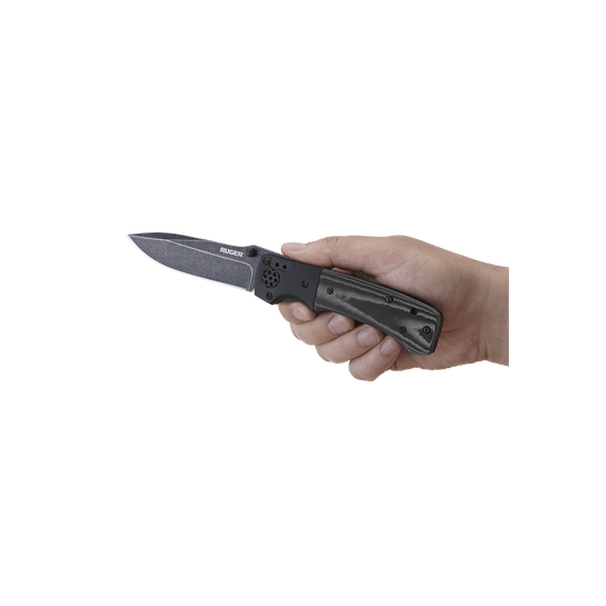 Складной нож RUGER R2001K ALL-CYLINDERS c клинком из стали 8Cr13MoV, рукоять G10