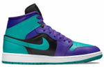 Кроссовки Jordan Air Jordan 1 Mid Black Grape (Женская размерная сетка)