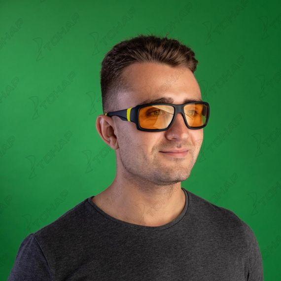 Очки поляризационные в чехле (желтый) (PR-OP-1189-Y) PREMIER