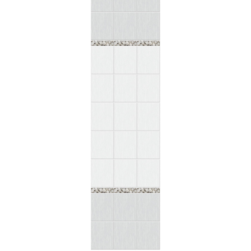 Панель ПВХ Novita 3D Мадлен сильвер фон 2700х250мм