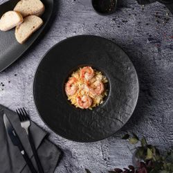 Тарелка глубокая 240 мл d 27 см для пасты/салата Black Raw Stellar P.L. Proff Cuisine [1]