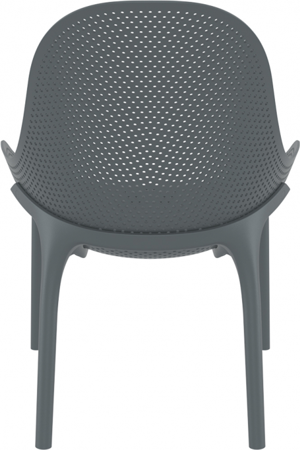 Лаунж-кресло пластиковое Siesta Contract Sky Lounge, темно-серый