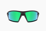 Спортивные очки с диоптриями Demetz Mud / Mat Black / Mat Green 67-16 Polarized Pink With Green Mirror Cat.3