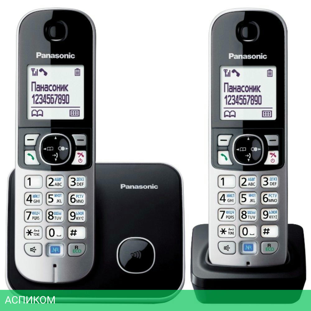 Радиотелефон DECT Panasonic KX-TG6812RU черный