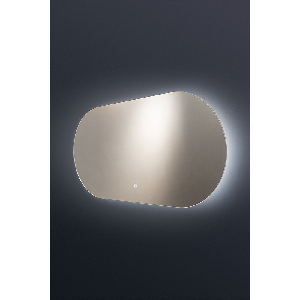 Зеркало с подсветкой Гера lite, 100х50 см (сенсорный выключатель, холодный свет)