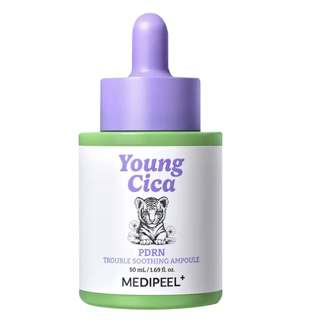 MEDIPEEL Успокаивающая ампульная сыворотка с ПДРН, экзосомами и центеллой Young Cica PDRN Trouble Soothing Ampoule