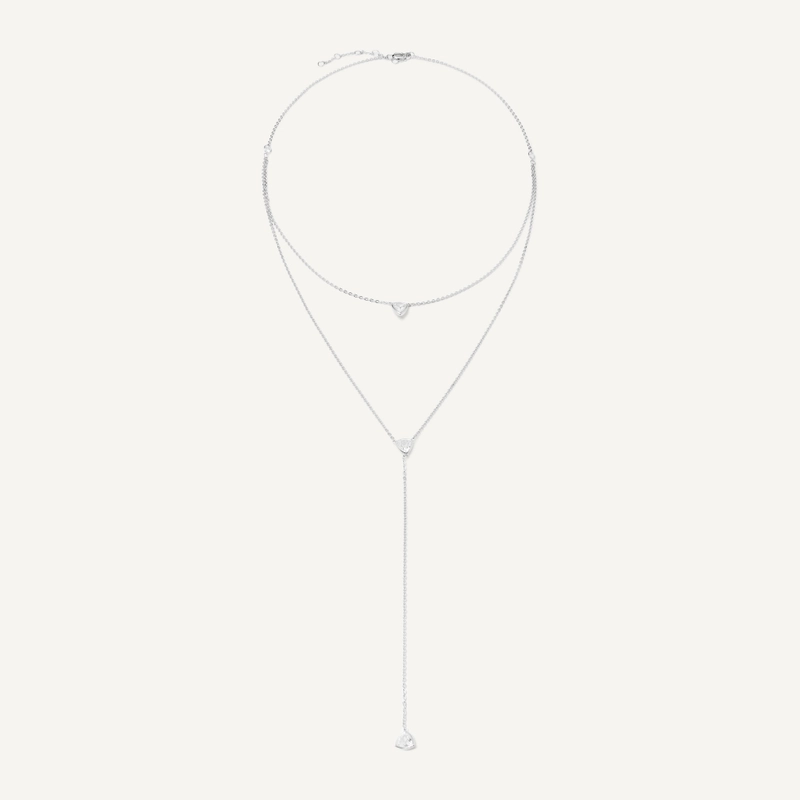 Многослойное колье Цепочки и Кристаллы