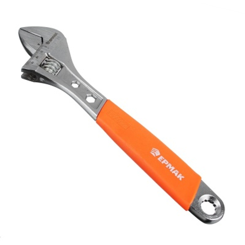 Ключ разводной ЕРМАК 300мм с обрезиненой ручкой