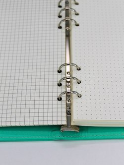 Запасные блоки А6 для блокнота на кольцах 80листов