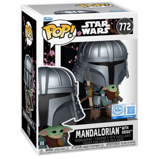 Фигурка Funko POP! Bobble Star Wars SWI Convention Mandalorian w/Grogu (Exc) (772) 85188 / Фигурка Фанко ПОП! по мотивам вселенной "Звездные войны", Мандалорец