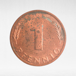 Germany, 1 Pfennig, 1988, (Munich Mint - "D"), VF