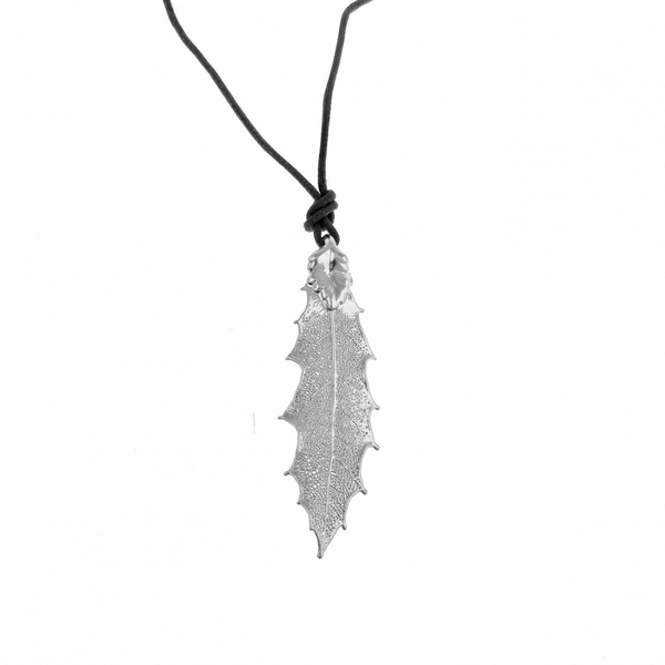 Колье лист Ester Bijoux Остролист LF32A-S BW