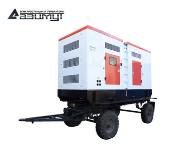 Дизельный генератор Азимут ЭД-550-Т400-2РКМ16 Shangyan на шасси в кожухе с автозапуском