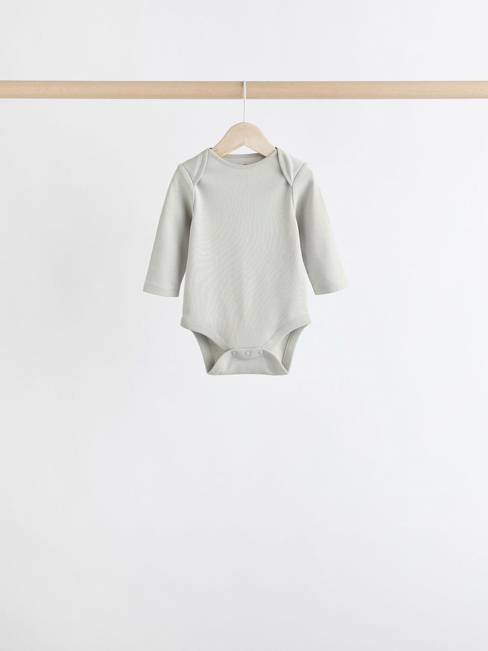 Боди с длинным рукавом для малышей Next K79-684, 5 шт., Синий, Хаки, Серый