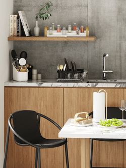 Держатель для салфеток Bellwood, белый/натуральное дерево