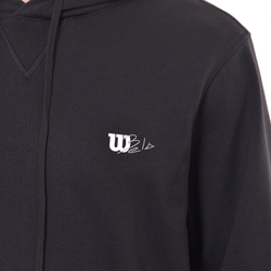 Куртка теннисная Wilson Triblend Hoodie - black