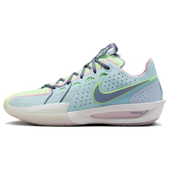 Nike Air ZOOM G.T. Cut 3 Баскетбольные кроссовки Низкие Ледниково-голубой/Ярко-оранжевый/Серый Сланец/Светло-синий цвет Унисекс