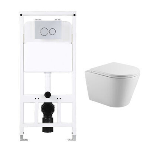 Инсталляция  HOLLER MQ102 компт 3в1 ун/подв.безобод.Shell Tornado +кл смыва Holler GPE хром