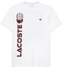 Мужская теннисная футболка LacosteTennis x Daniil Medvedev Regular Fit T-Shirt - white
