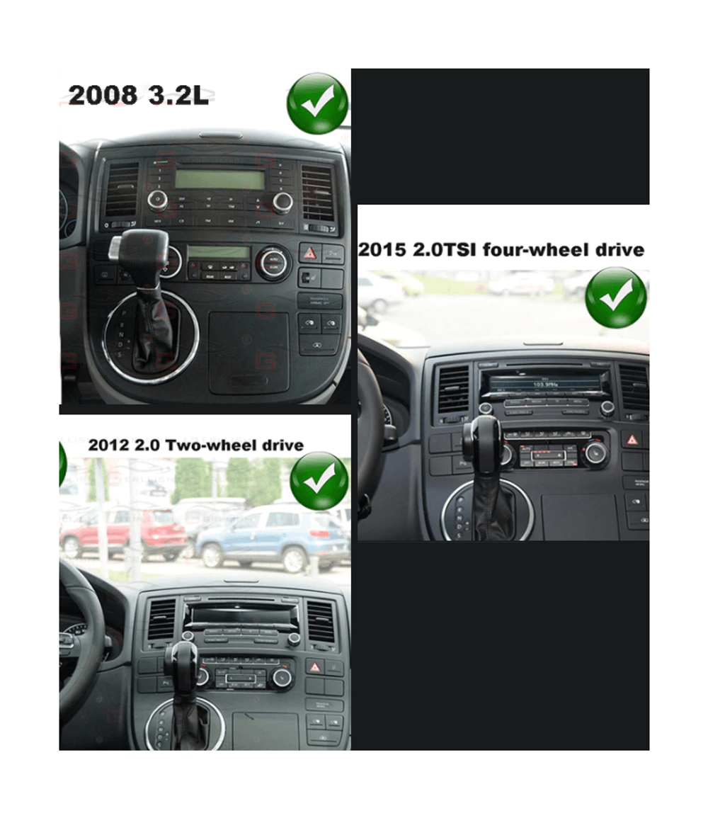 Комплект рамки с разъёмами 9"+can VW Multivan 2003-2015, Caravelle/Transporter 2003-2009(острые углы) - Car-Smart 7081T5