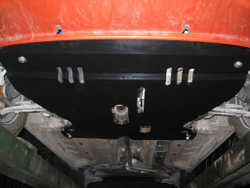 Защита ALFeco картера двигателя и кпп для Fiat Panda 2003-2011, V-все (сталь 2 мм) арт.ALF0604st