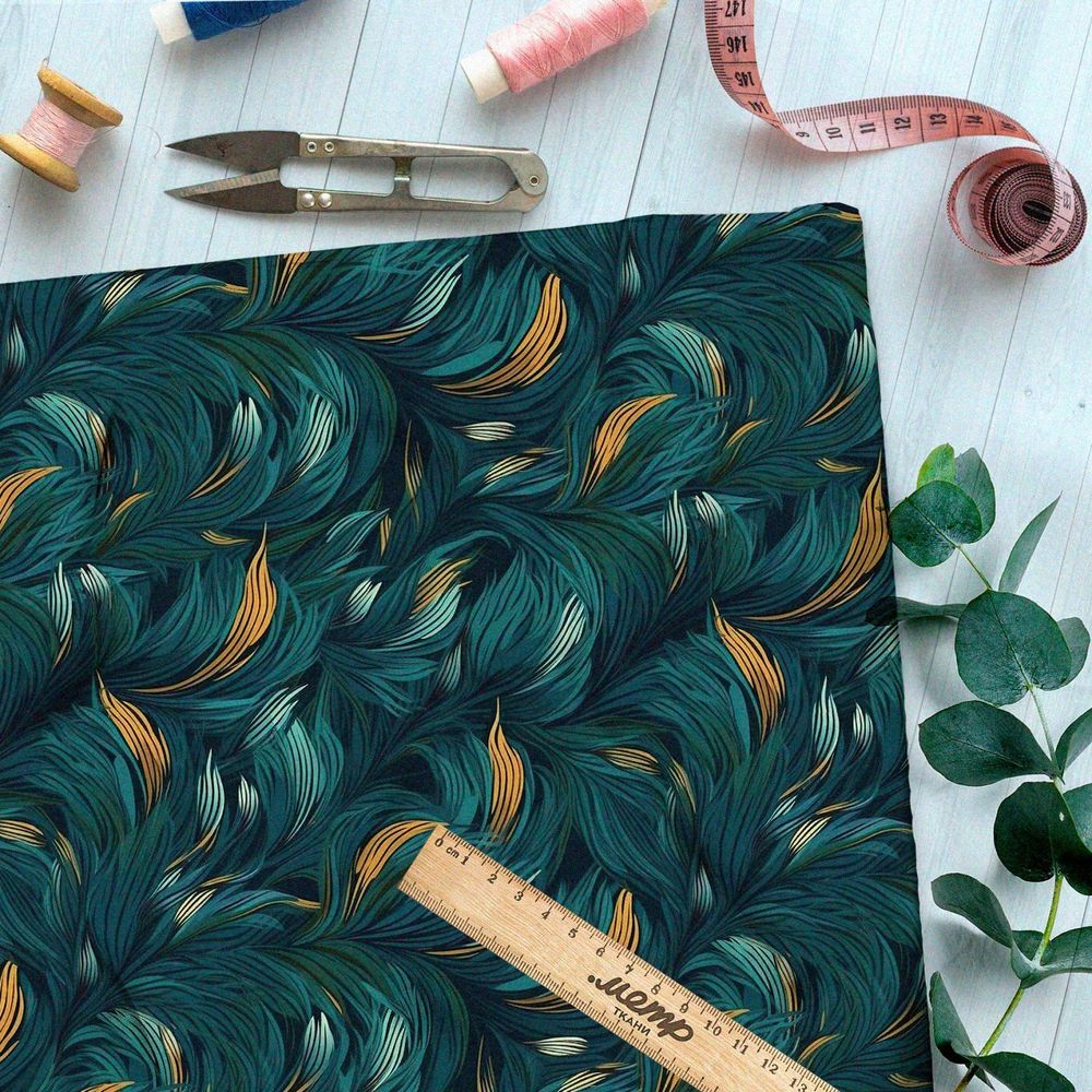 Ткань премиум бифлекс живописный мир