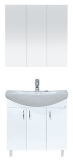 Тумба MISTY Балтика - 80 прямая	c умывальником