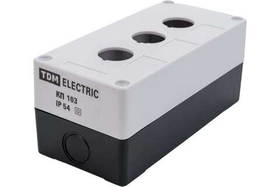 Корпус КП103 для кнопок 3 места белый TDM SQ0705-0003