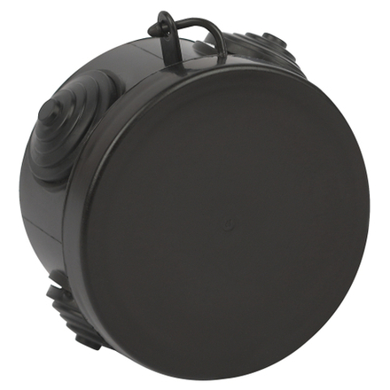 Распаячная коробка ЭРА KOR-65-40-4g-B открытой установки черная 65х40мм с гермовводами 4 вх. IP54